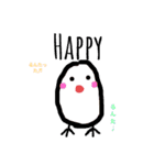 わたしの文鳥挨拶編（個別スタンプ：4）