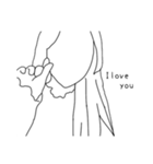 雰囲気女子スタンプ②（英語、日本語）（個別スタンプ：2）