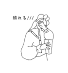雰囲気女子スタンプ②（英語、日本語）（個別スタンプ：15）