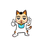 ねこの手(あきねこ)（個別スタンプ：7）