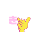 か行の指文字くん（個別スタンプ：2）