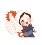 おかめちゃんの糸とり日記（個別スタンプ：6）