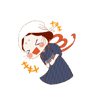 おかめちゃんの糸とり日記（個別スタンプ：9）
