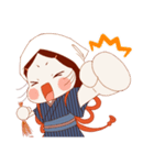 おかめちゃんの糸とり日記（個別スタンプ：11）
