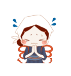 おかめちゃんの糸とり日記（個別スタンプ：12）