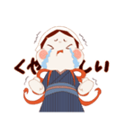 おかめちゃんの糸とり日記（個別スタンプ：17）