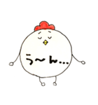 おおげさなにわとり（手書き）（個別スタンプ：21）
