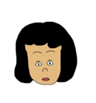 黒髪の周りに1人は居そうな女たち（個別スタンプ：4）