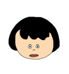 黒髪の周りに1人は居そうな女たち（個別スタンプ：5）