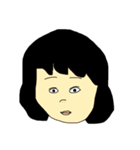 黒髪の周りに1人は居そうな女たち（個別スタンプ：6）