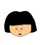 黒髪の周りに1人は居そうな女たち（個別スタンプ：8）
