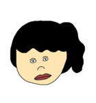 黒髪の周りに1人は居そうな女たち（個別スタンプ：9）
