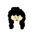 黒髪の周りに1人は居そうな女たち（個別スタンプ：12）