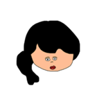 黒髪の周りに1人は居そうな女たち（個別スタンプ：19）