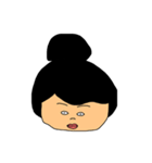 黒髪の周りに1人は居そうな女たち（個別スタンプ：22）