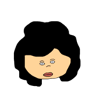 黒髪の周りに1人は居そうな女たち（個別スタンプ：23）