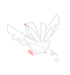 白い鳩の日常（個別スタンプ：19）