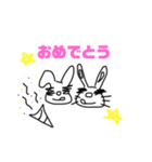 石塚みづき♡ぶさうさ（個別スタンプ：3）