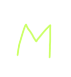 アルファベット文字スタンプ（個別スタンプ：12）