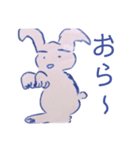 ヘンないきもの（モノクロ）（個別スタンプ：6）