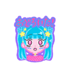 カラフルガール《現実》（個別スタンプ：14）