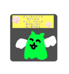 ネコスライムのネイティブ的前向きスタンプ（個別スタンプ：5）