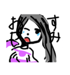女の子のスタンプです！（個別スタンプ：2）
