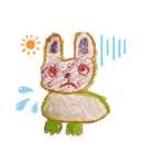 Misaki drawing (英語-日本語)（個別スタンプ：1）