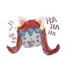 Misaki drawing (英語-日本語)（個別スタンプ：8）