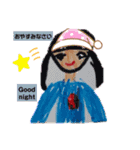 Misaki drawing (英語-日本語)（個別スタンプ：12）