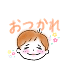ショートヘアなおんなのこ（個別スタンプ：6）
