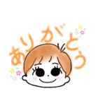 ショートヘアなおんなのこ（個別スタンプ：17）