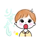 ショートヘアなおんなのこ（個別スタンプ：21）