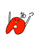ゆるい‼︎！あるふぁべっと（個別スタンプ：1）