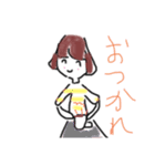 おかっぱおんなのこ（個別スタンプ：2）