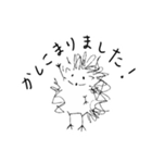白黒のハリネズミたち（個別スタンプ：26）