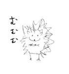 白黒のハリネズミたち（個別スタンプ：33）