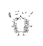 白黒のハリネズミたち（個別スタンプ：36）