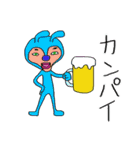 宇宙ウサギ全身スタイル（個別スタンプ：31）