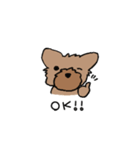 ヨーキーのスタンプ(毛短め)（個別スタンプ：2）