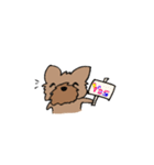 ヨーキーのスタンプ(毛短め)（個別スタンプ：31）