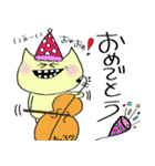 チェロを弾くねこ（個別スタンプ：22）