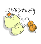 チェロを弾くねこ（個別スタンプ：37）