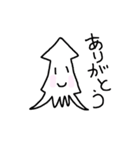 しろいイカ（個別スタンプ：11）