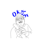 白黒坊主（個別スタンプ：4）
