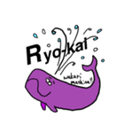 ゆるイラスト×ローマ字あいさつ（個別スタンプ：10）