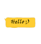 シンプル ひとことEnglish（個別スタンプ：1）