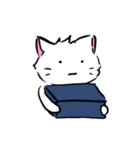 ボドゲがしたい白ねこ（文字なし）（個別スタンプ：11）