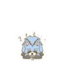 表情豊かな青色オオカミ（個別スタンプ：6）