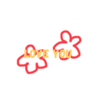 Flower message 51838（個別スタンプ：4）